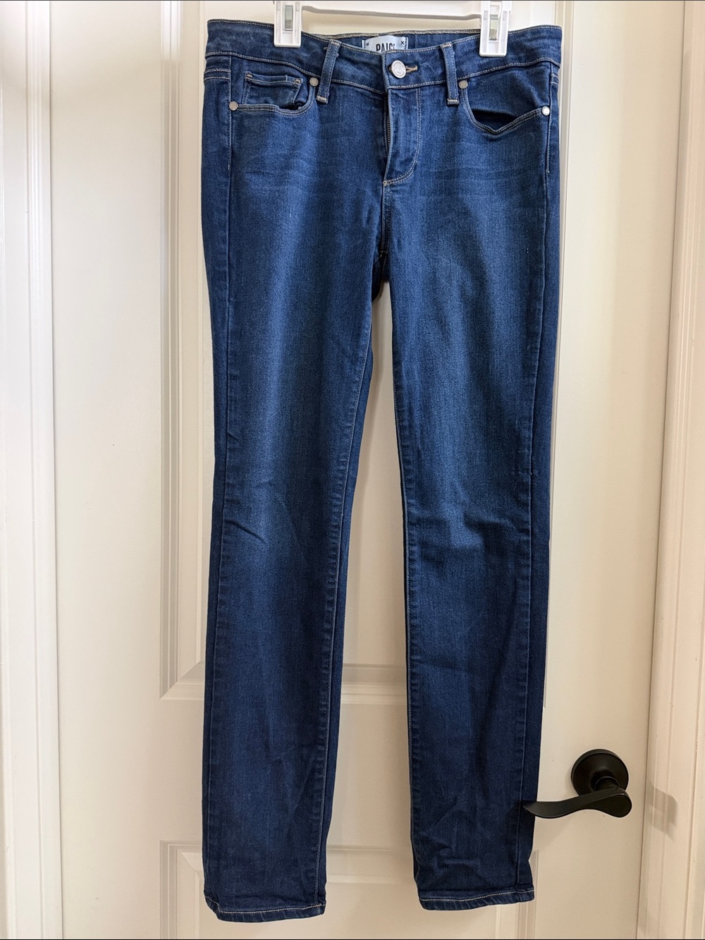 PAIGE Dark Wash Skyline Skinny Jeans